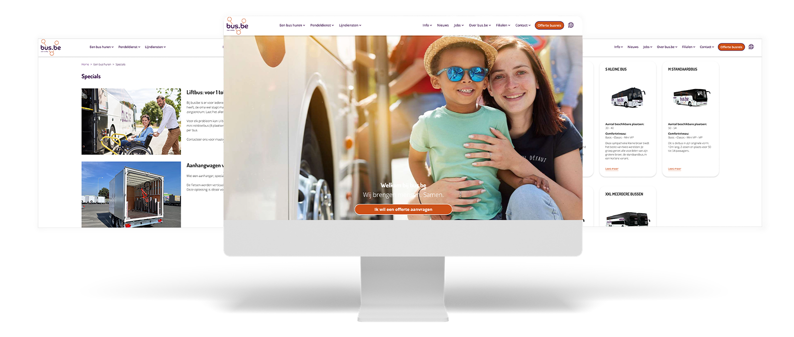 Bus.be website op maat